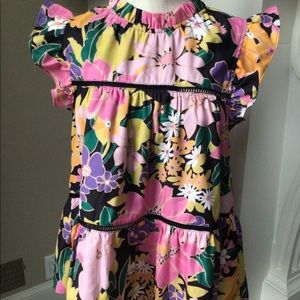 NWT floral tiered top